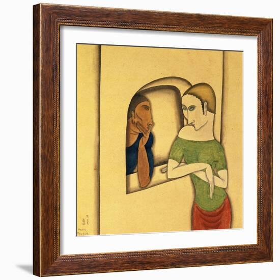 Woman Sitting, 1925-26-Jules Pascin-Framed Giclee Print