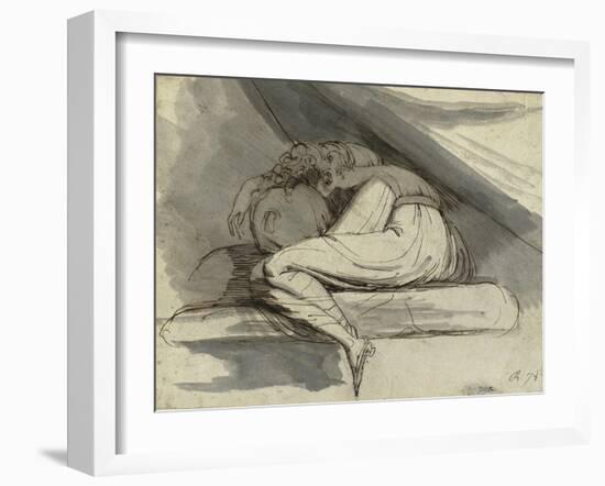 Woman Sitting, Curled up, after 1778-Henry Fuseli-Framed Giclee Print