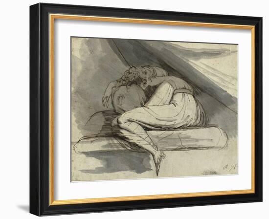 Woman Sitting, Curled up, after 1778-Henry Fuseli-Framed Giclee Print