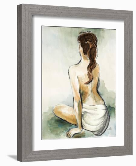 Woman Sitting II-Lanie Loreth-Framed Art Print