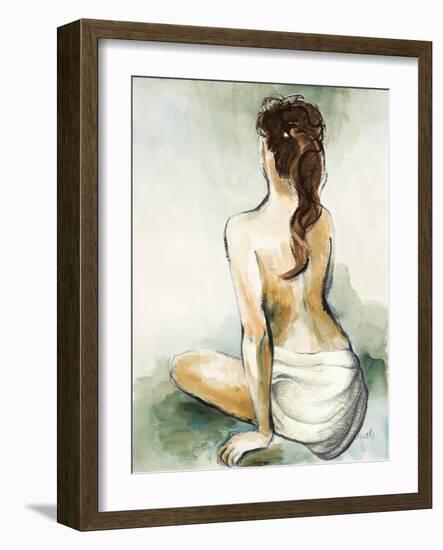 Woman Sitting II-Lanie Loreth-Framed Art Print