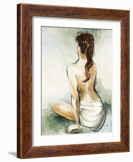 Woman Sitting II-Lanie Loreth-Framed Art Print