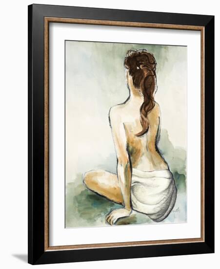 Woman Sitting II-Lanie Loreth-Framed Art Print