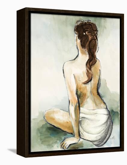 Woman Sitting II-Lanie Loreth-Framed Stretched Canvas