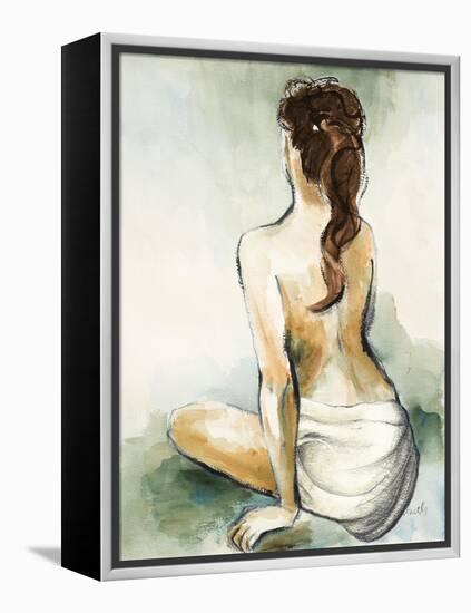 Woman Sitting II-Lanie Loreth-Framed Stretched Canvas