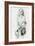 Woman Sitting Sketch-Boyan Dimitrov-Framed Art Print