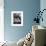 Woman Sitting under Hair Dryer Reading a Magazine-Gordon Parks-Framed Premium Photographic Print displayed on a wall