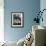 Woman Sitting under Hair Dryer Reading a Magazine-Gordon Parks-Framed Photographic Print displayed on a wall