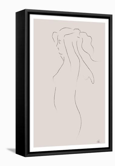 Woman Sketch-1x Studio II-Framed Premier Image Canvas