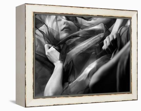 Woman Sleeping, Covered with Veil-Antonino Barbagallo-Framed Premier Image Canvas