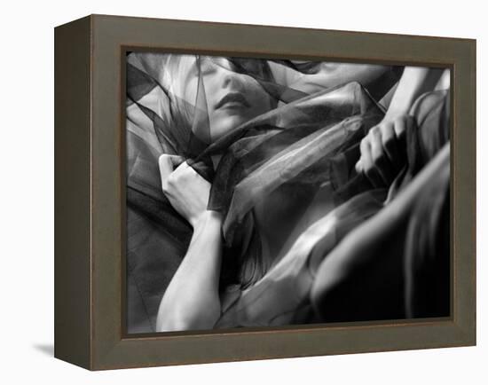 Woman Sleeping, Covered with Veil-Antonino Barbagallo-Framed Premier Image Canvas