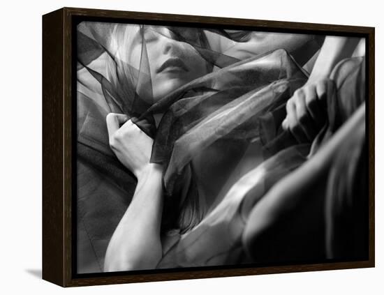 Woman Sleeping, Covered with Veil-Antonino Barbagallo-Framed Premier Image Canvas