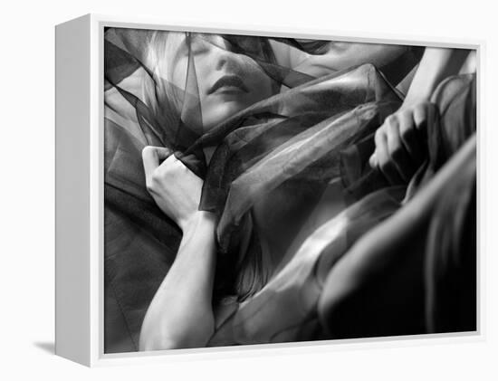 Woman Sleeping, Covered with Veil-Antonino Barbagallo-Framed Premier Image Canvas
