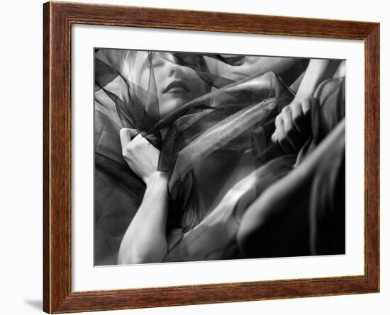 Woman Sleeping, Covered with Veil-Antonino Barbagallo-Framed Photographic Print