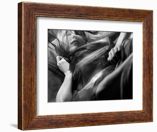 Woman Sleeping, Covered with Veil-Antonino Barbagallo-Framed Photographic Print