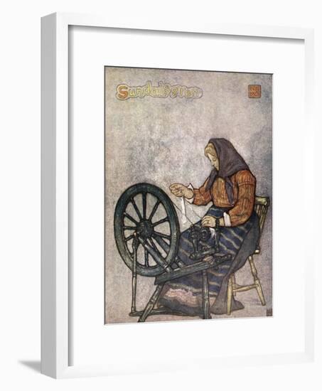 Woman Spinning, Sundalsoren, 1905-Nico Jungman-Framed Giclee Print