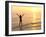 Woman Standing In the Sea-Bjorn Svensson-Framed Photographic Print