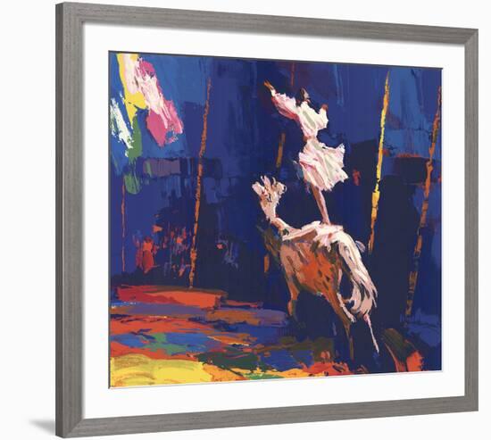 Woman Standing on a Horse (Without Border)-Unknown-Framed Serigraph