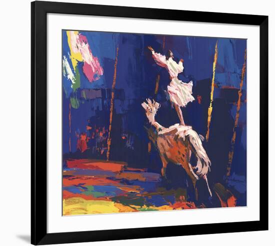 Woman Standing on a Horse (Without Border)-Unknown-Framed Serigraph