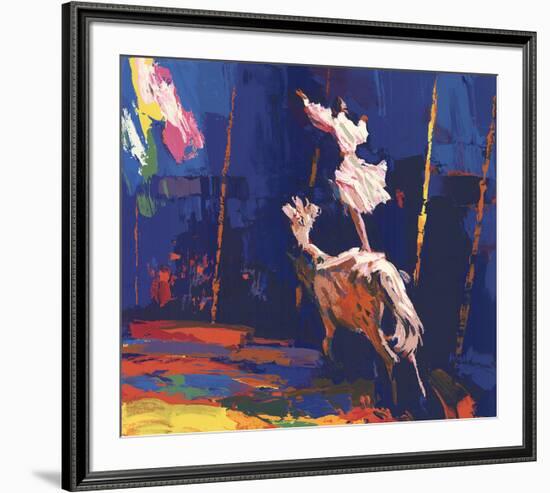 Woman Standing on a Horse (Without Border)-Unknown-Framed Serigraph