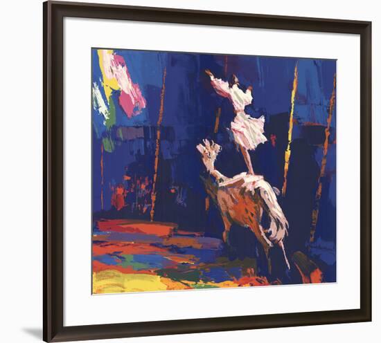 Woman Standing on a Horse (Without Border)-Unknown-Framed Serigraph