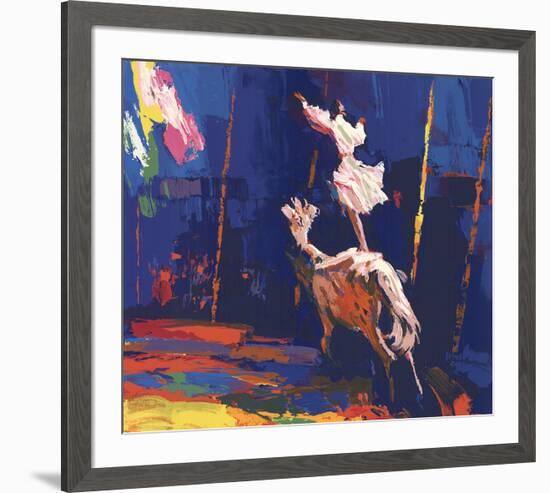 Woman Standing on a Horse (Without Border)-Unknown-Framed Serigraph