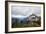 Woman Stands On The Edge Of A Backcountry Lookout Tower Overlooking The Cascade Mts Near Seattle-Michael Hanson-Framed Photographic Print