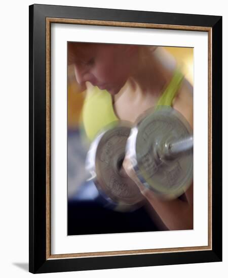 Woman Strength Training-null-Framed Photographic Print