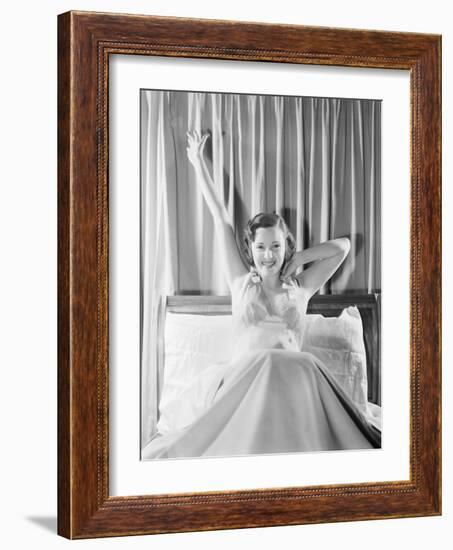 Woman Stretching in Bed-Philip Gendreau-Framed Photographic Print