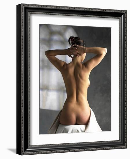 Woman Stretching-Tony McConnell-Framed Photographic Print