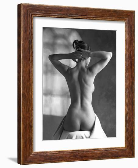 Woman Stretching-Tony McConnell-Framed Photographic Print