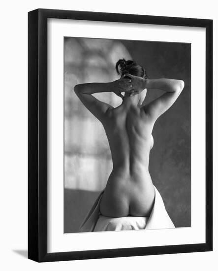 Woman Stretching-Tony McConnell-Framed Photographic Print