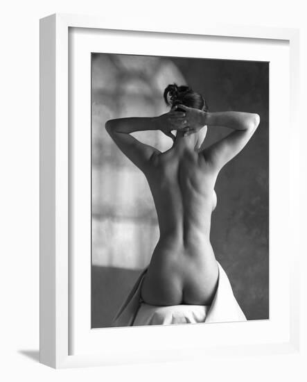 Woman Stretching-Tony McConnell-Framed Photographic Print