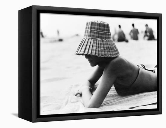 Woman Sunbathing-Cristina-Framed Premier Image Canvas