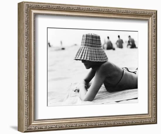 Woman Sunbathing-Cristina-Framed Photographic Print