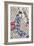 Woman Surrounded by Calligraphy-Utagawa Kunisada-Framed Giclee Print