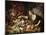 Woman Taking Fruit-Abraham Brueghel-Mounted Giclee Print