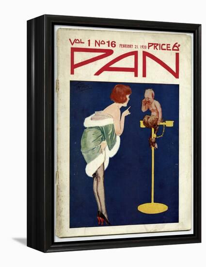 Woman Telling Pan Off!-Tom Purvis-Framed Stretched Canvas