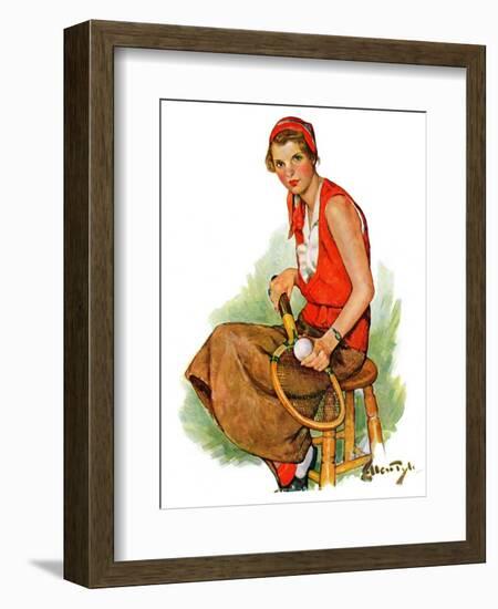 "Woman Tennis Player,"August 20, 1932-Ellen Pyle-Framed Giclee Print