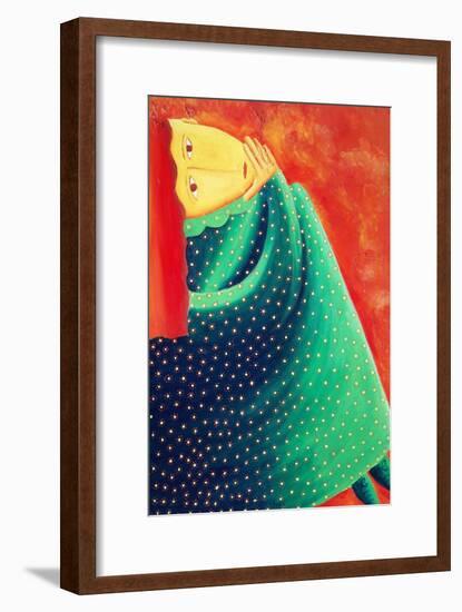 Woman Thinking, 2003-Julie Nicholls-Framed Premium Giclee Print