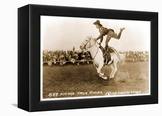 Woman Trick Rider-null-Framed Stretched Canvas