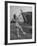 Woman Turning Propeller to Start Plane-David Scherman-Framed Photographic Print