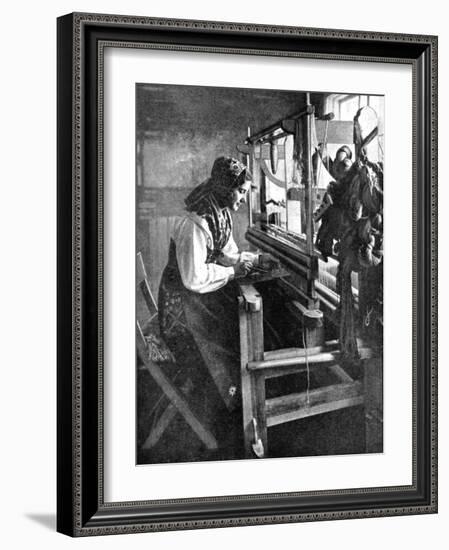 Woman Using a Loom, Sweden, 1936-null-Framed Giclee Print