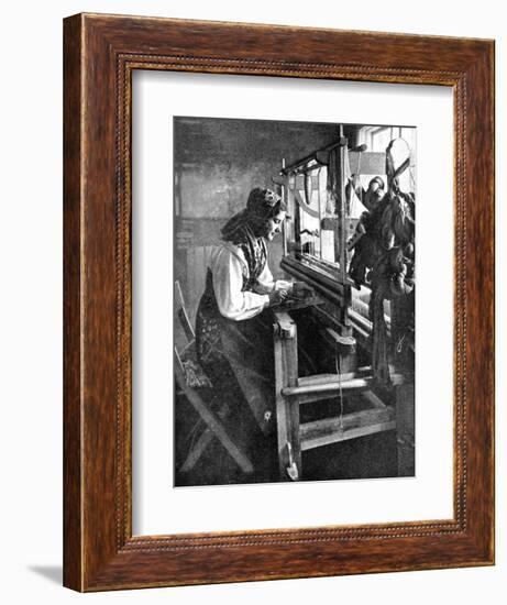 Woman Using a Loom, Sweden, 1936-null-Framed Giclee Print