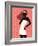 Woman Using Cell Phone-null-Framed Giclee Print