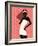 Woman Using Cell Phone-null-Framed Giclee Print