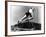 Woman Using Exercise Equipment-null-Framed Photo