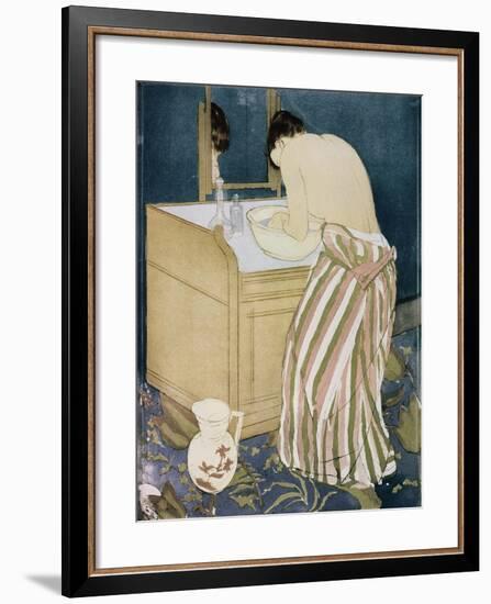 Woman Washing Hands-Mary Cassatt-Framed Giclee Print