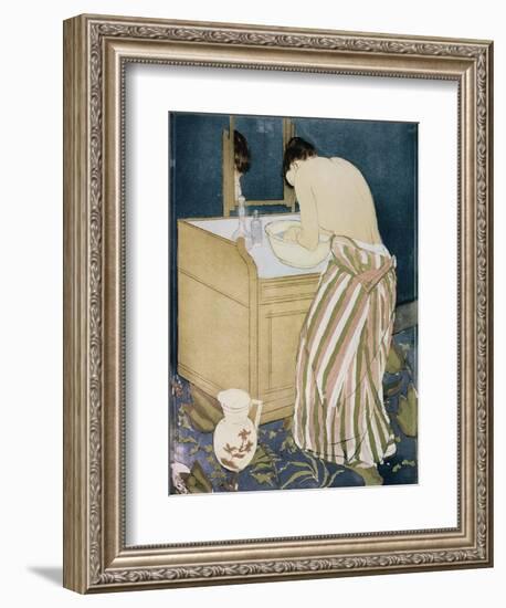 Woman Washing Hands-Mary Cassatt-Framed Giclee Print