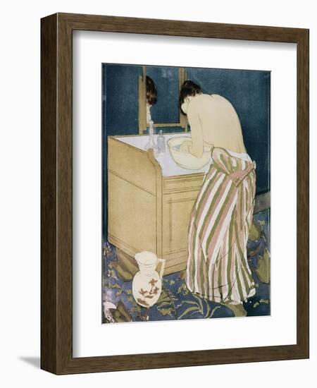 Woman Washing Hands-Mary Cassatt-Framed Giclee Print